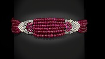 The Patiala Ruby Choker, Cartier (French, founded Paris, 1847), Rubies, diamonds, and pearls, with platinum mounts
